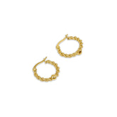 Brinco Argola Twist Banhado em Ouro 18K - Murano Joias