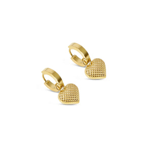 Brinco Argolinha Love Banhado em Ouro 18K - Murano Joias