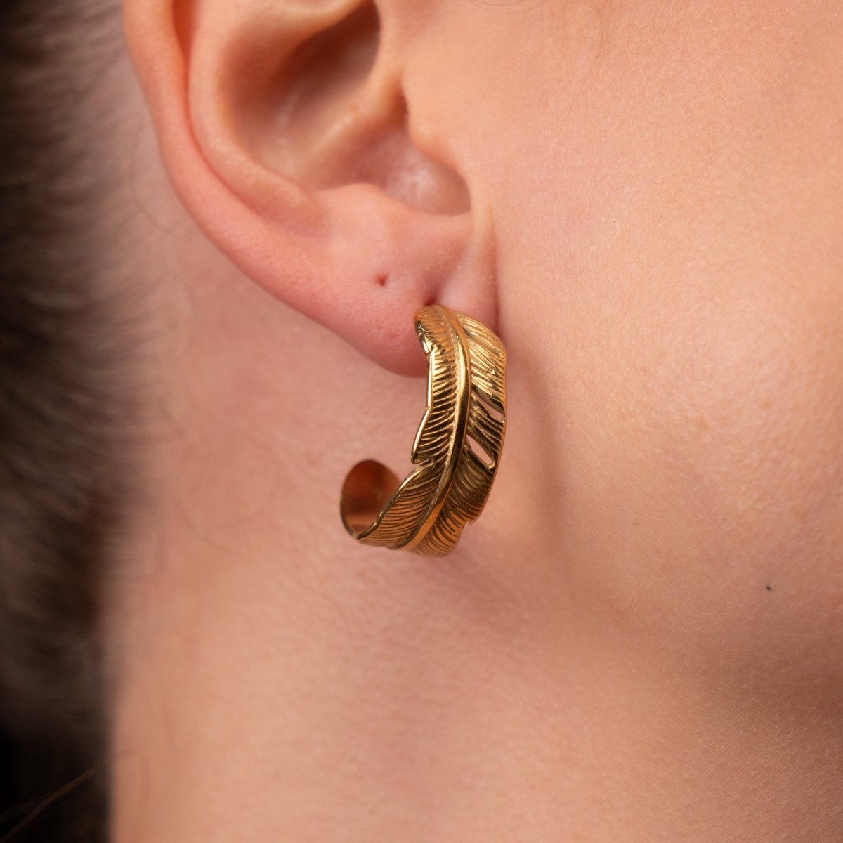 Brinco de Argola Atena Banhado em Ouro 18K - Murano Joias