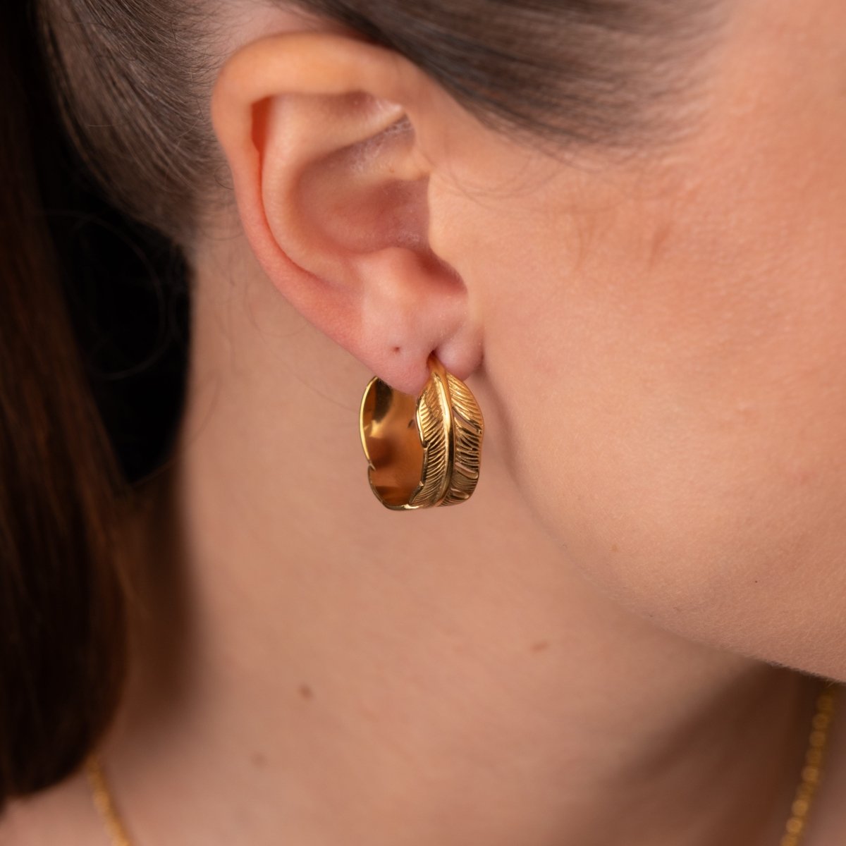 Brinco de Argola Atena Banhado em Ouro 18K - Murano Joias