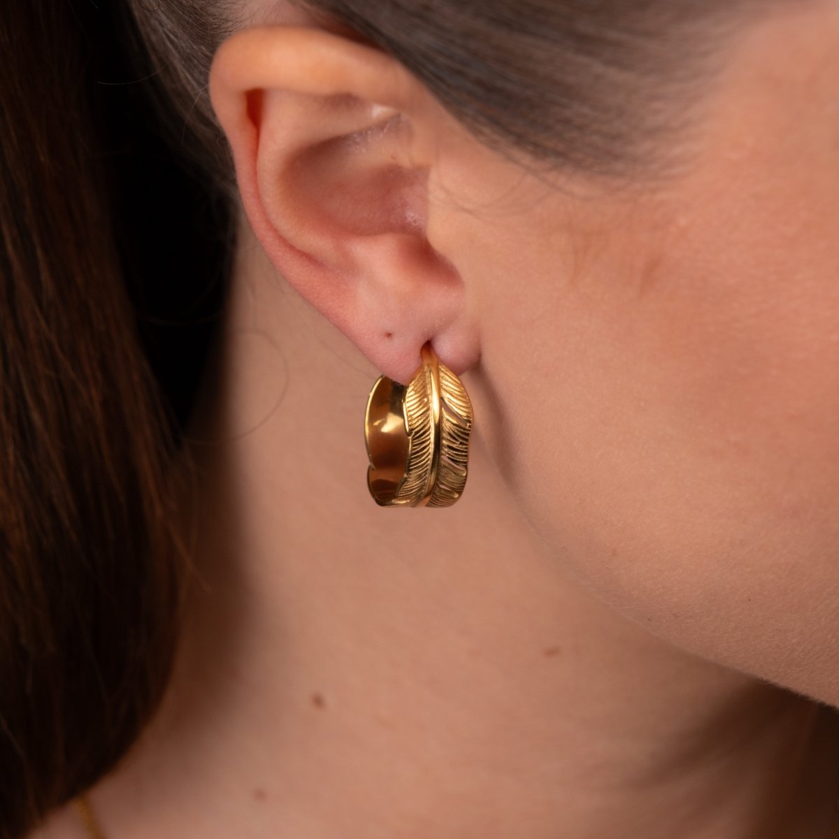 Brinco de Argola Atena Banhado em Ouro 18K - Murano Joias