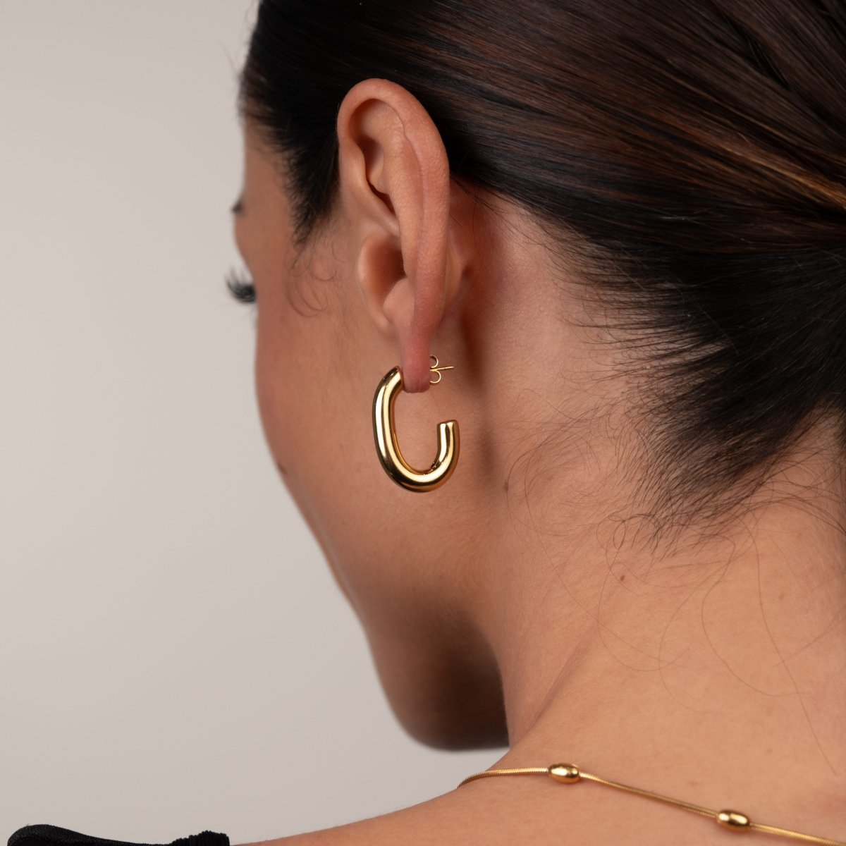 Brinco de Argola Isabella Malha Banhado em Ouro 18K - Murano Joias