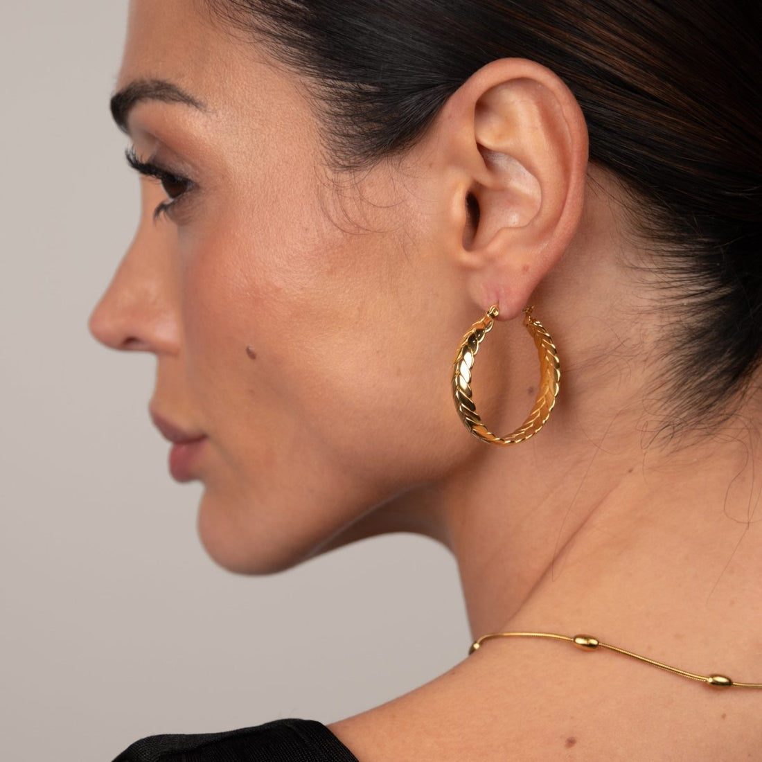 Brinco de Argola Pompeia Banhado em Ouro 18K - Murano Joias