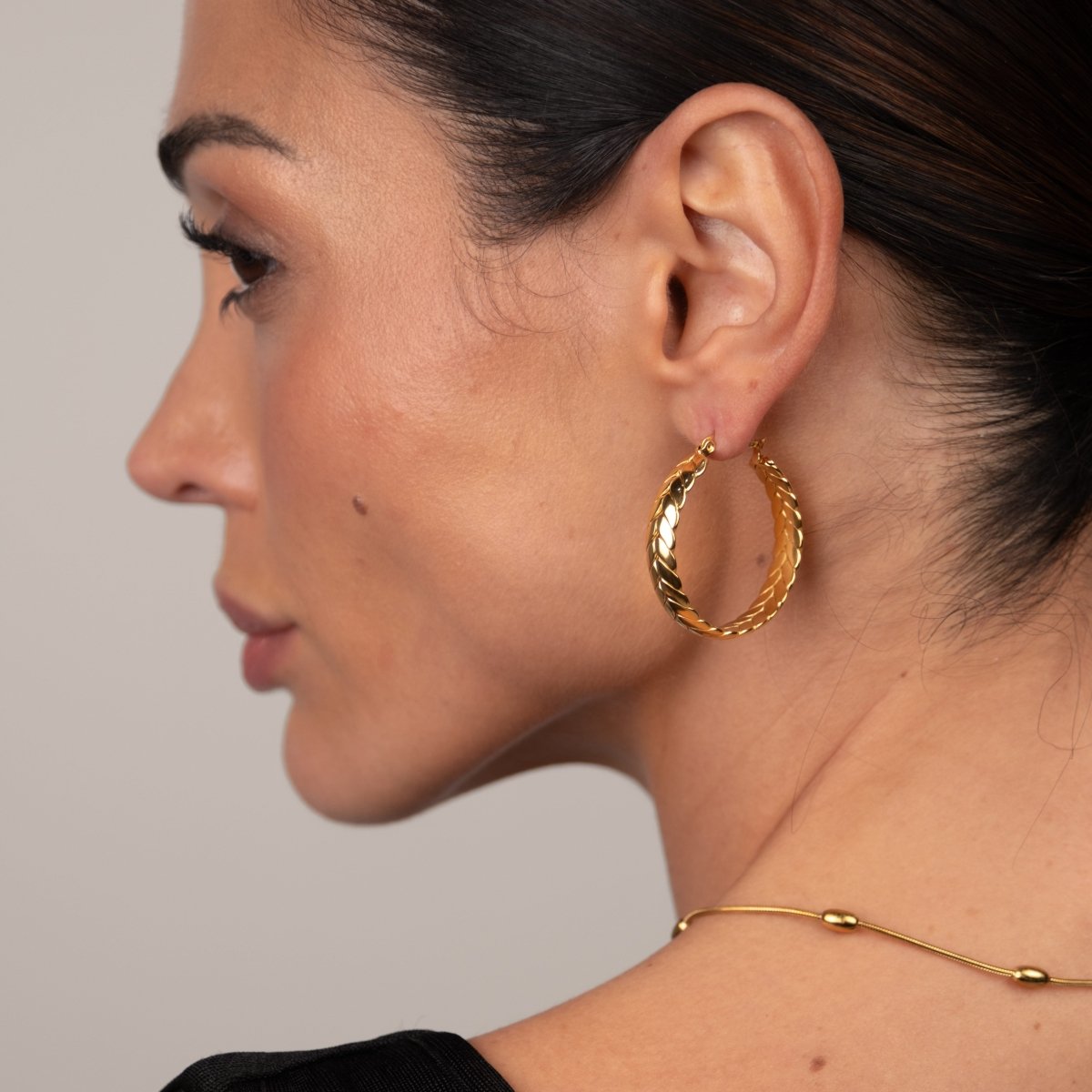Brinco de Argola Pompeia Banhado em Ouro 18K - Murano Joias