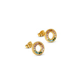 Brinco Rainbow Banhado em Ouro 18k - Murano Joias