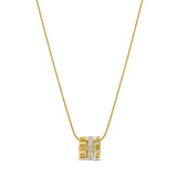 Colar Aro Triplo Algarismo Romano Banhado em Ouro 18k - Murano Joias