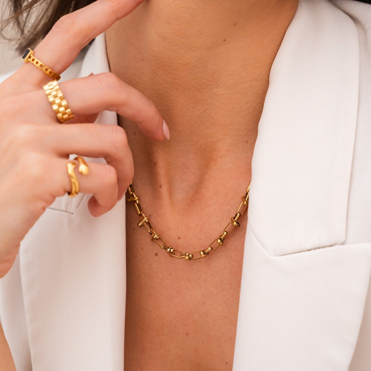 Colar Cairo Banhado em Ouro 18K - Murano Joias