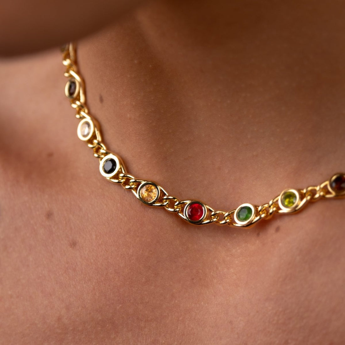 Colar Chloé Banhado em Ouro 18k - Murano Joias