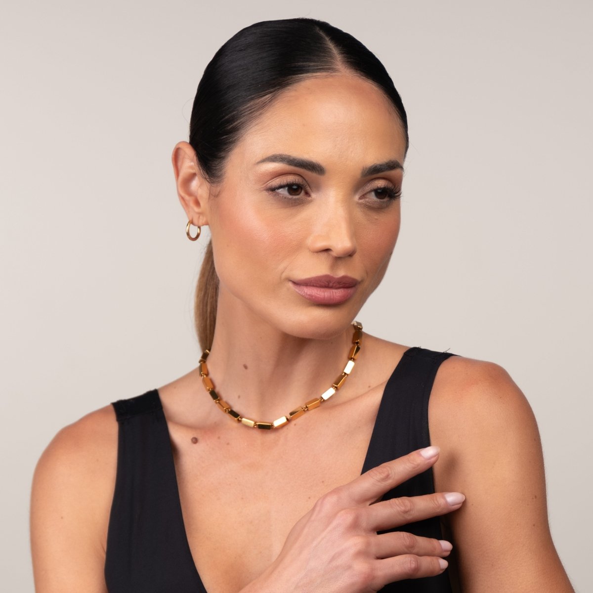 Colar Cora Banhado em Ouro 18k - Murano Joias