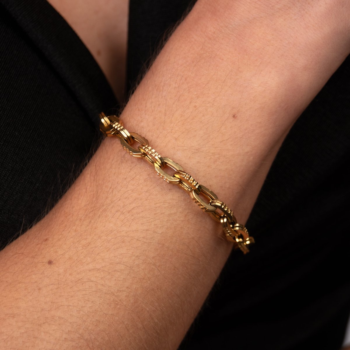 Colar Elos Chunky Banhado em Ouro 18k - Murano Joias