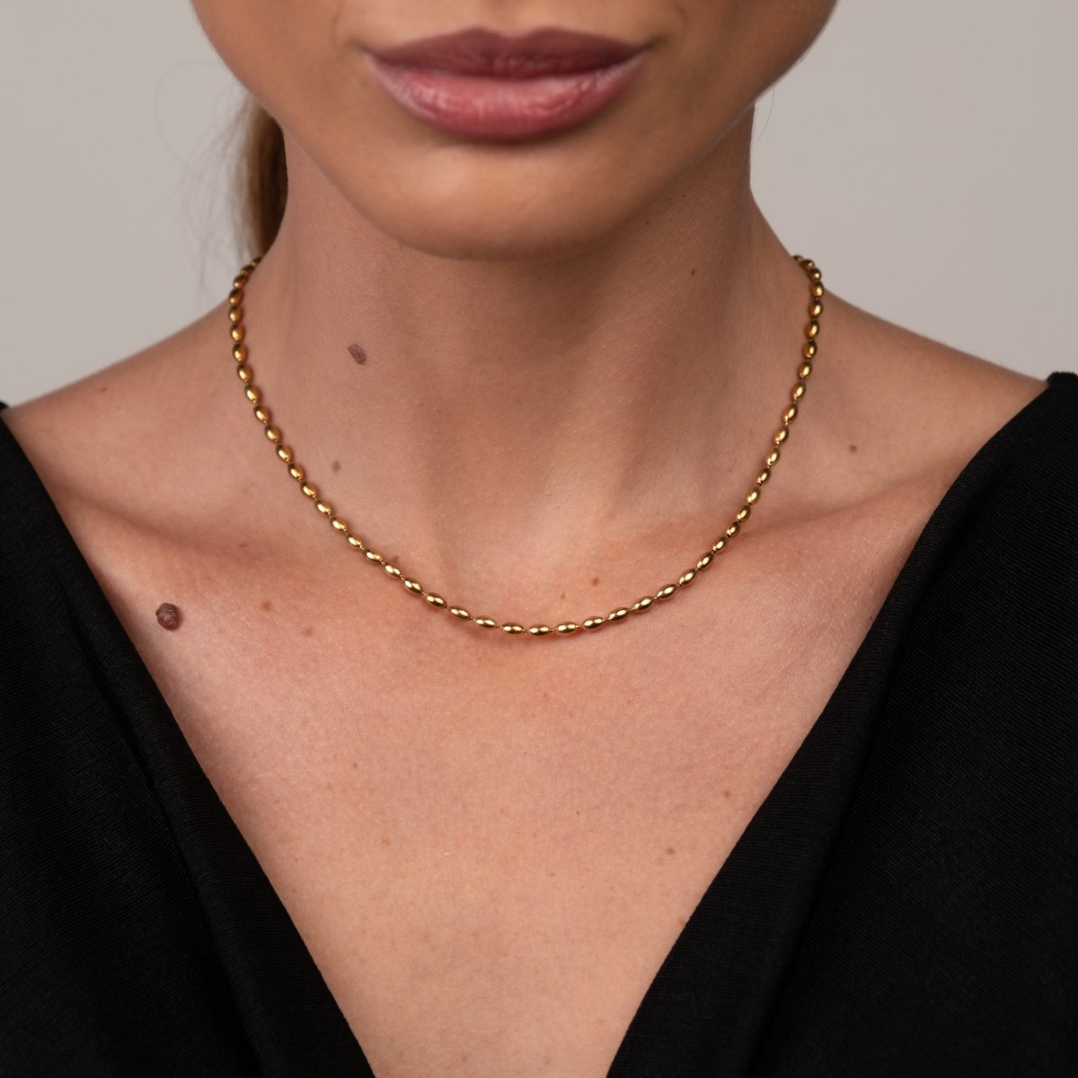 Colar Esfera Banhado em Ouro 18K - Murano Joias