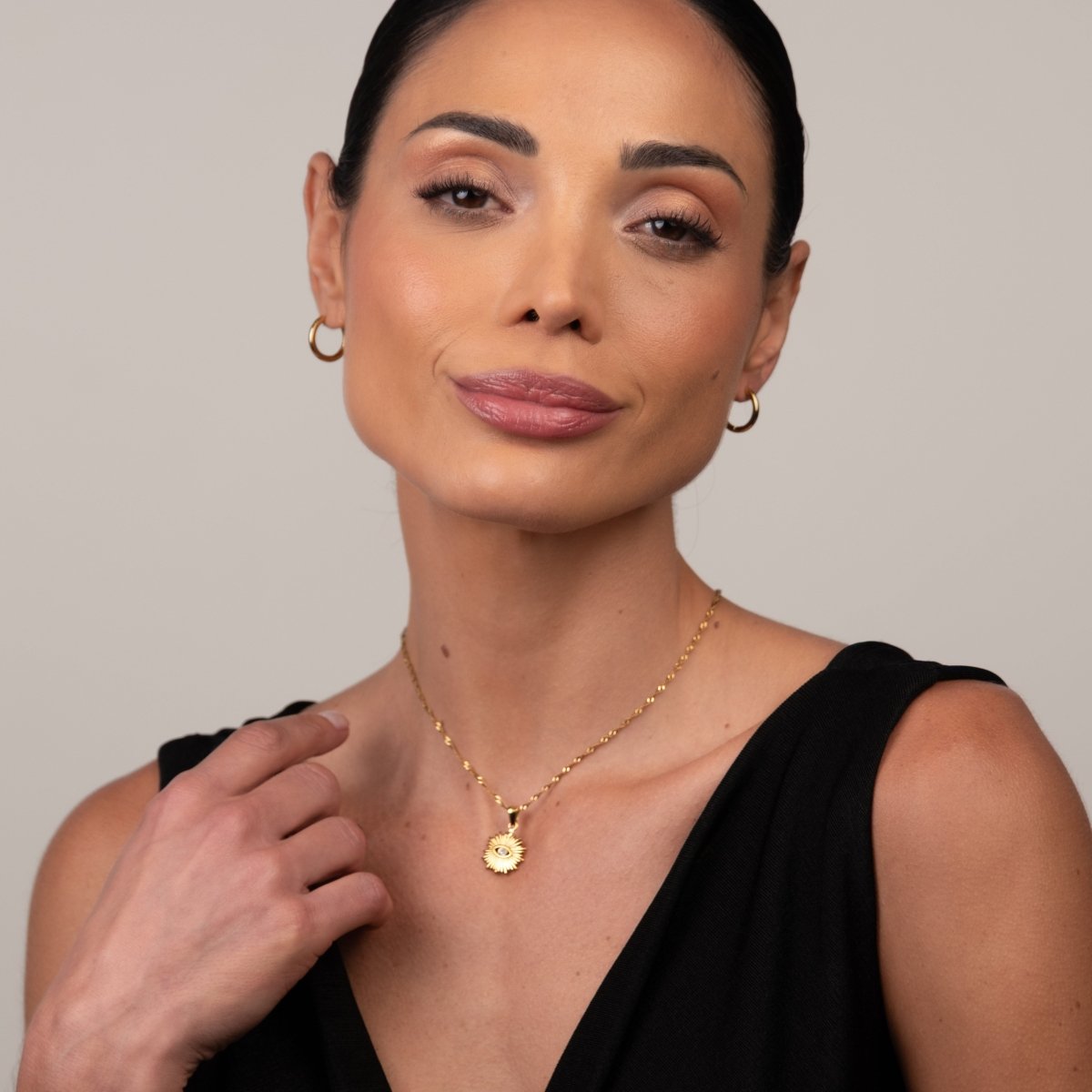 Colar Eye Banhado em Ouro 18K - Murano Joias