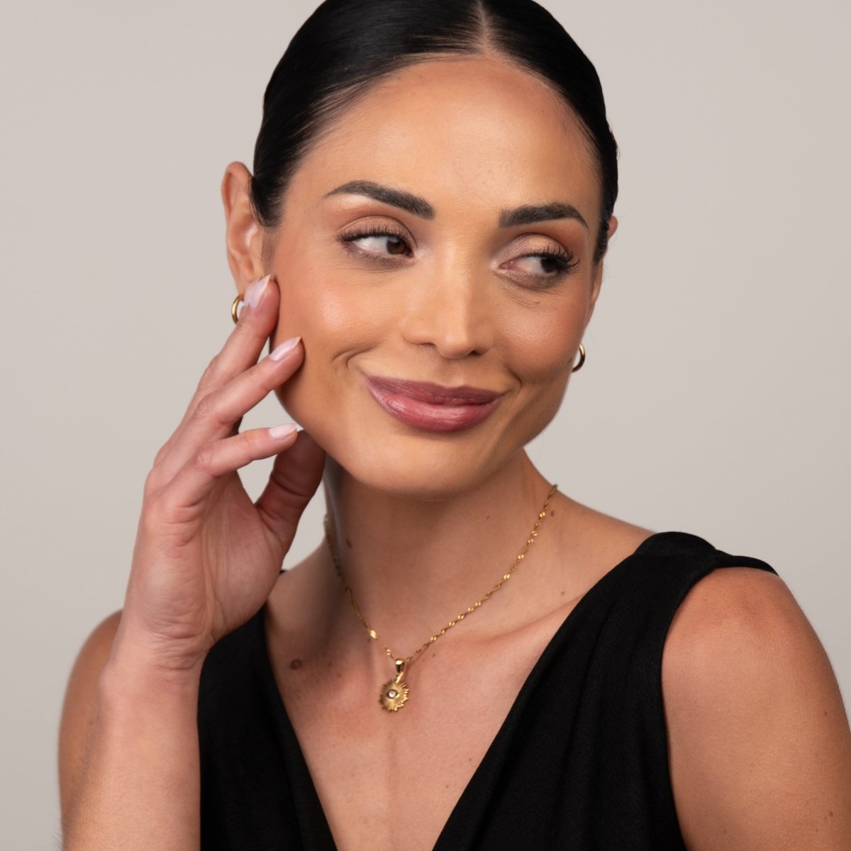 Colar Eye Banhado em Ouro 18K - Murano Joias