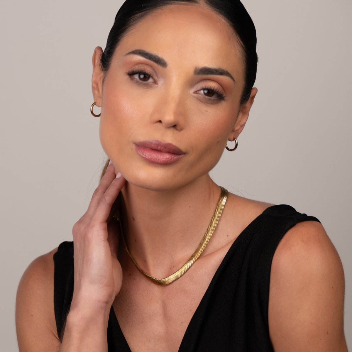 Colar Gargantilha Gaia Malha Banhado em Ouro 18k - Murano Joias