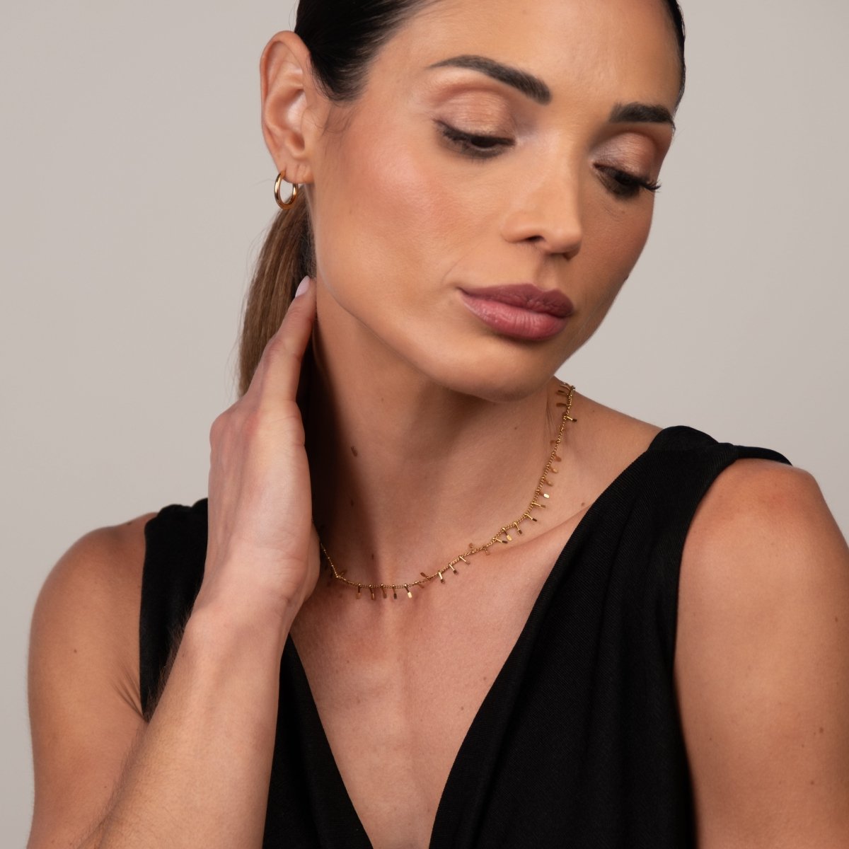 Colar Gargantilha Jurerê Banhado em Ouro 18K - Murano Joias