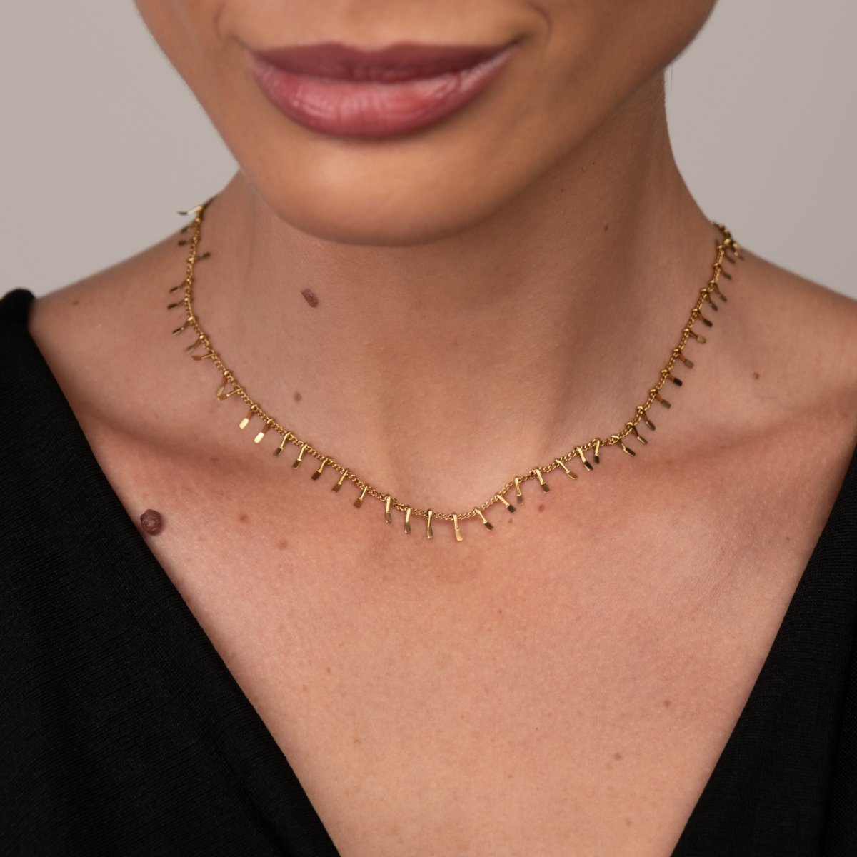 Colar Gargantilha Jurerê Banhado em Ouro 18K - Murano Joias