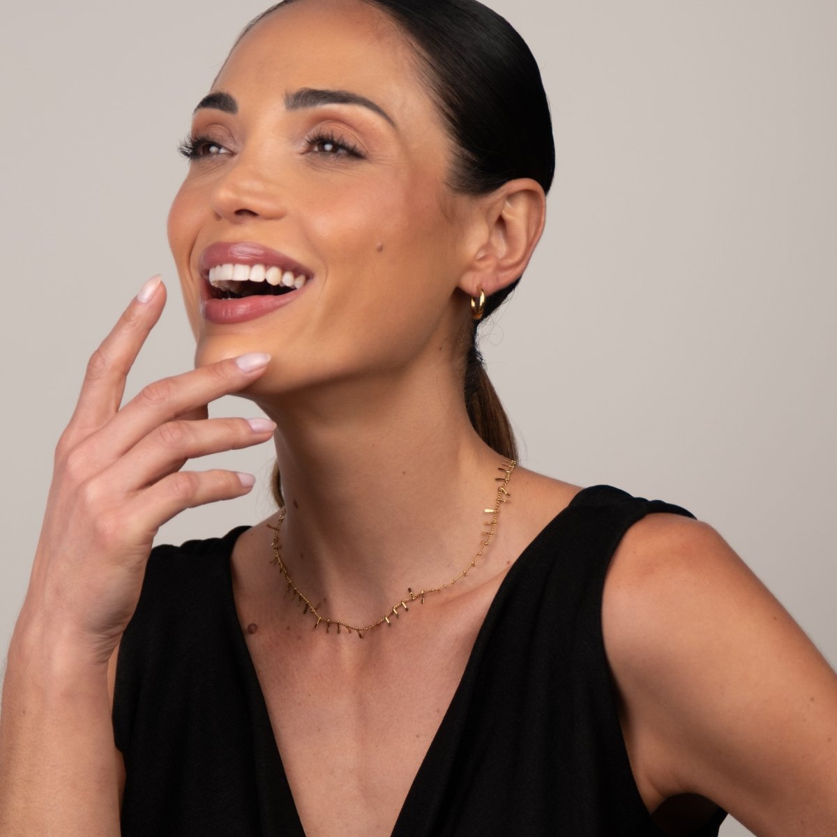 Colar Gargantilha Jurerê Banhado em Ouro 18K - Murano Joias