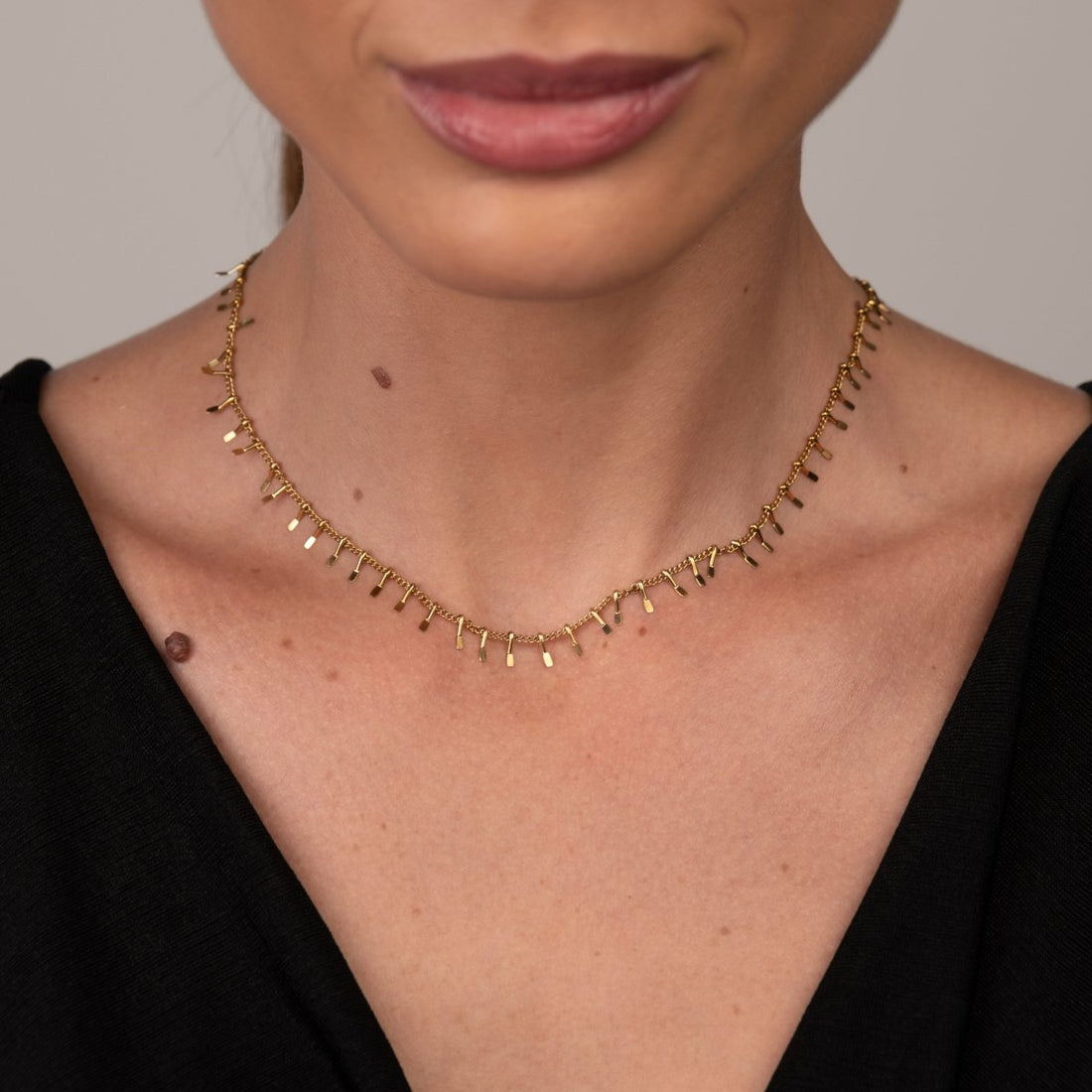 Colar Gargantilha Jurerê Banhado em Ouro 18K - Murano Joias