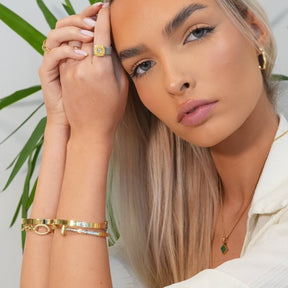 Colar Geometric Minimal Banhado em Ouro 18k - Murano Joias