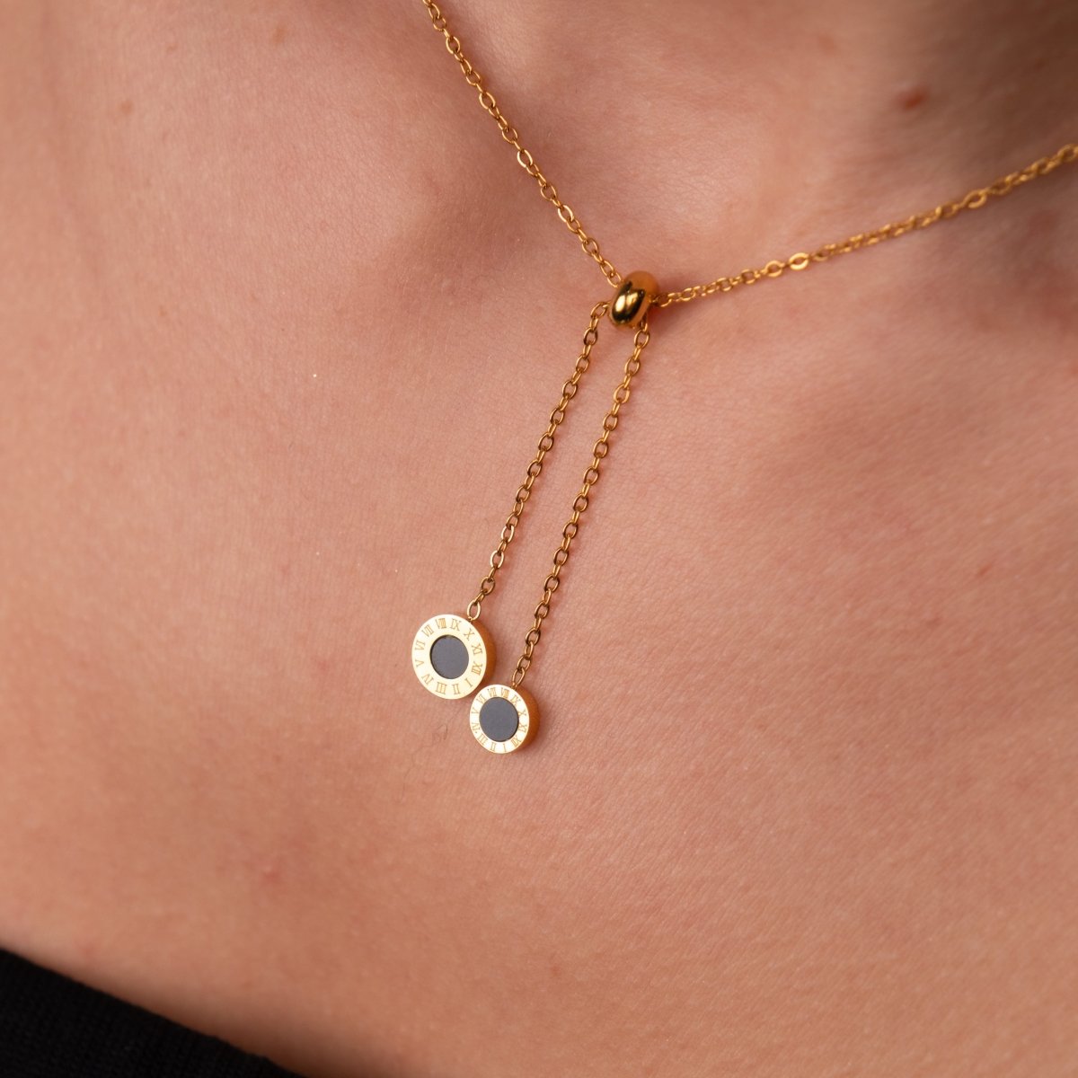 Colar Gravatinha Athenas Banhado em Ouro 18k - Murano Joias