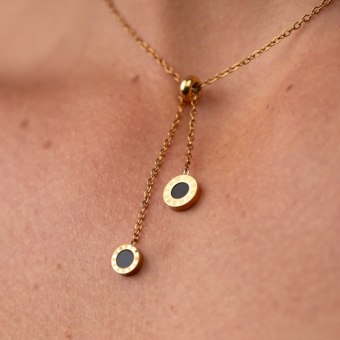 Colar Gravatinha Athenas Banhado em Ouro 18k - Murano Joias