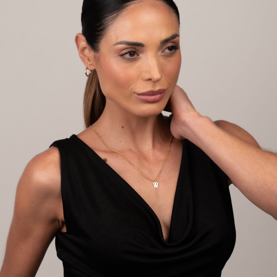 Colar Letra Inicial Chain Banhado em Ouro 18K - Murano Joias