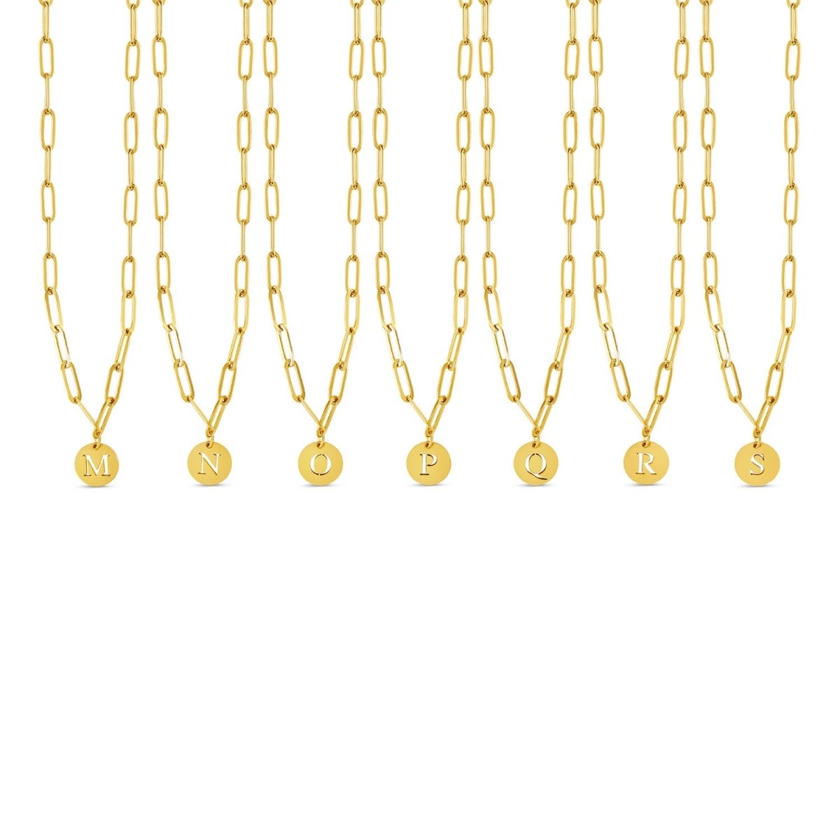 Colar Letra Inicial Clip Chain Banhado em Ouro 18K - Murano Joias