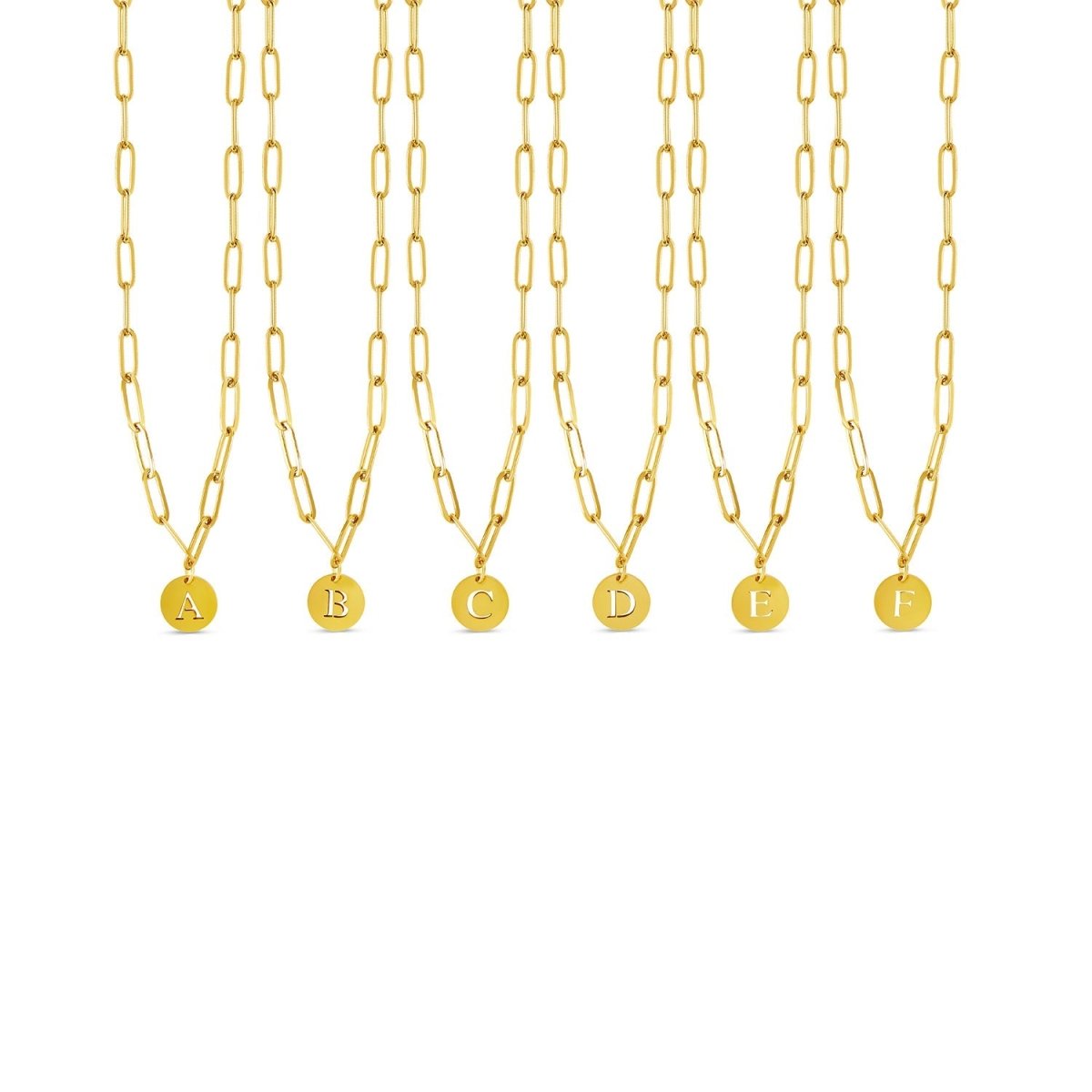 Colar Letra Inicial Clip Chain Banhado em Ouro 18K - Murano Joias