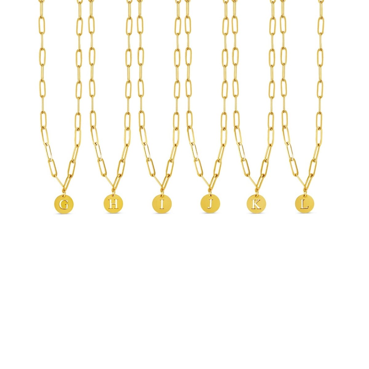 Colar Letra Inicial Clip Chain Banhado em Ouro 18K - Murano Joias