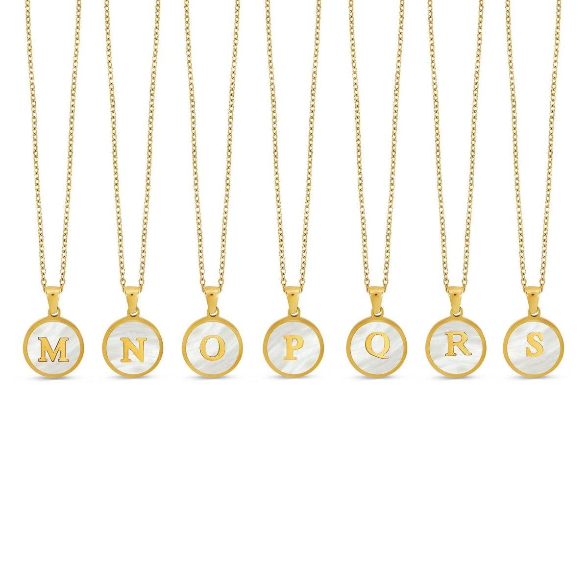 Colar Letra Inicial Marble Banhado em Ouro 18K - Murano Joias