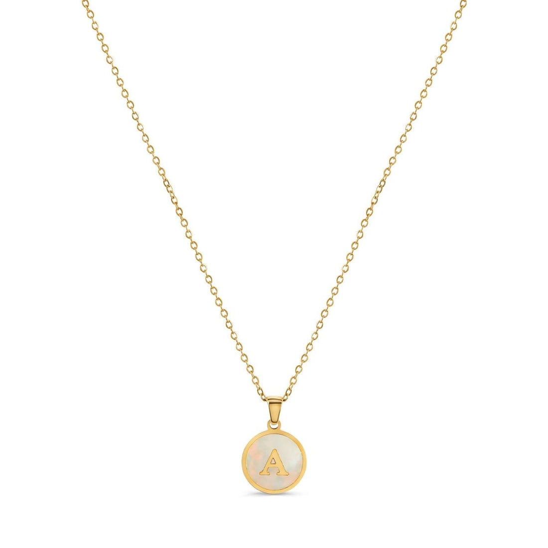 Colar Letra Inicial Marble Banhado em Ouro 18K - Murano Joias