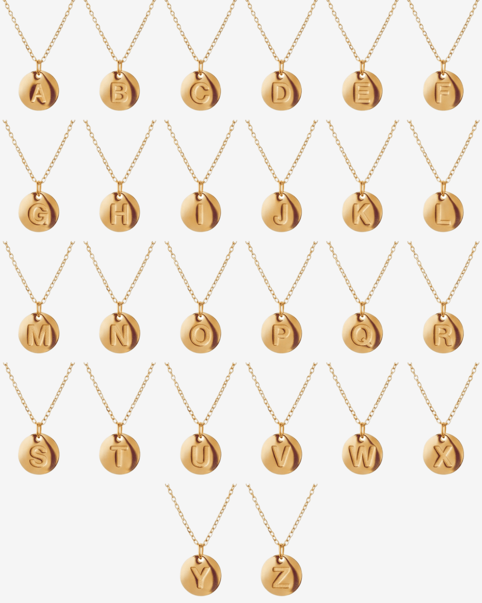Colar Letra Inicial Minimalista Banhado em Ouro 18k - Murano Joias