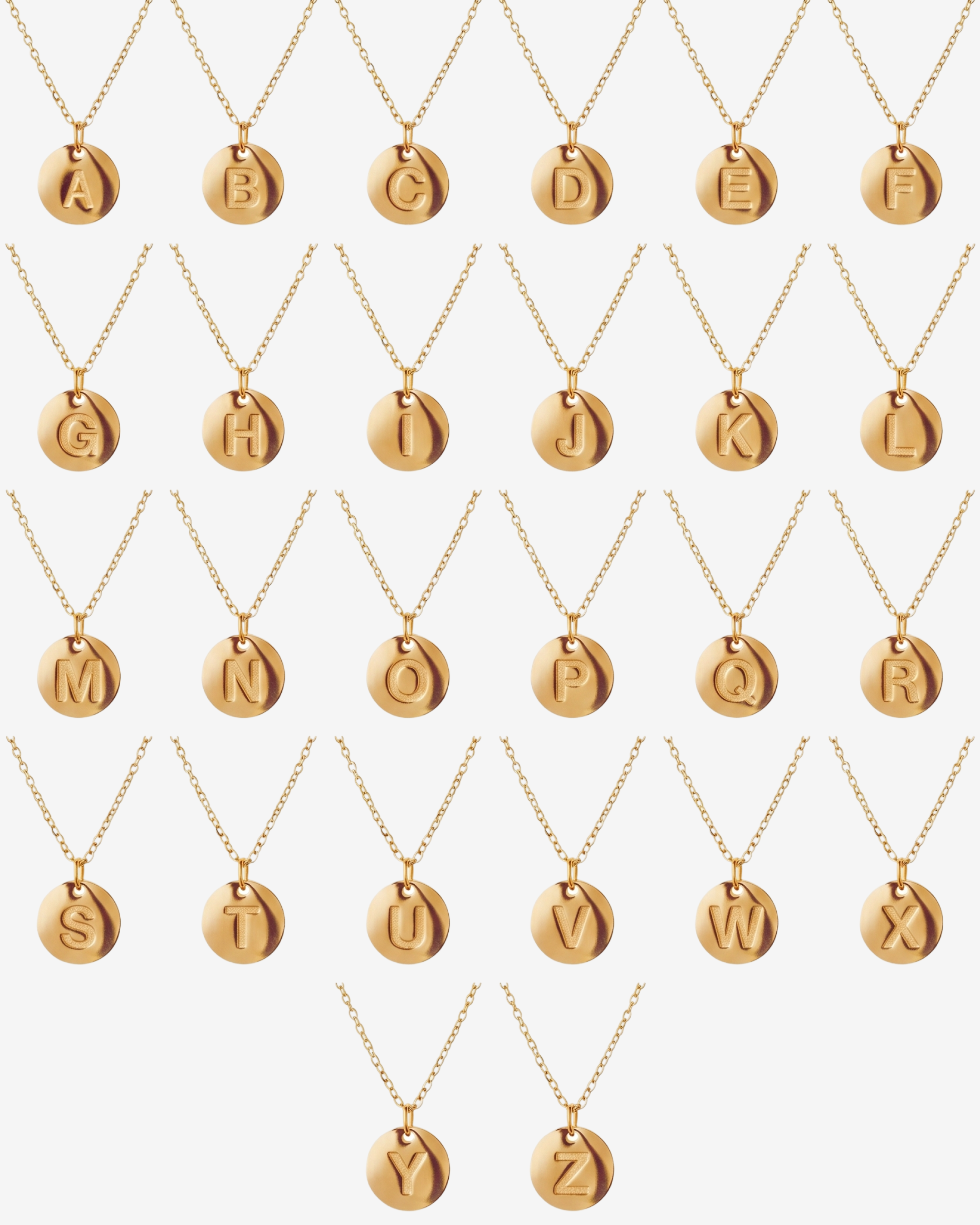Colar Letra Inicial Minimalista Banhado em Ouro 18k - Murano Joias