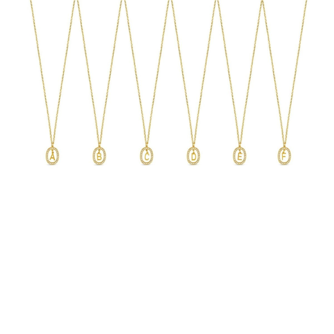 Colar Letra Inicial Prism Banhado em Ouro 18K - Murano Joias