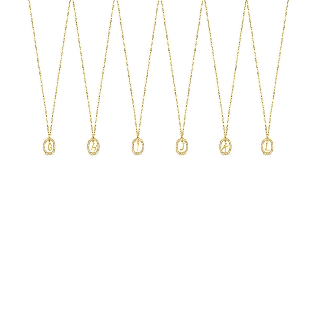 Colar Letra Inicial Prism Banhado em Ouro 18K - Murano Joias