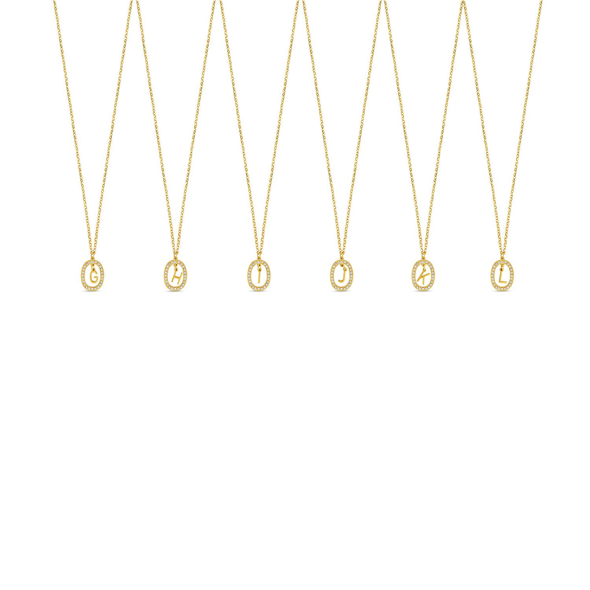 Colar Letra Inicial Prism Banhado em Ouro 18K - Murano Joias