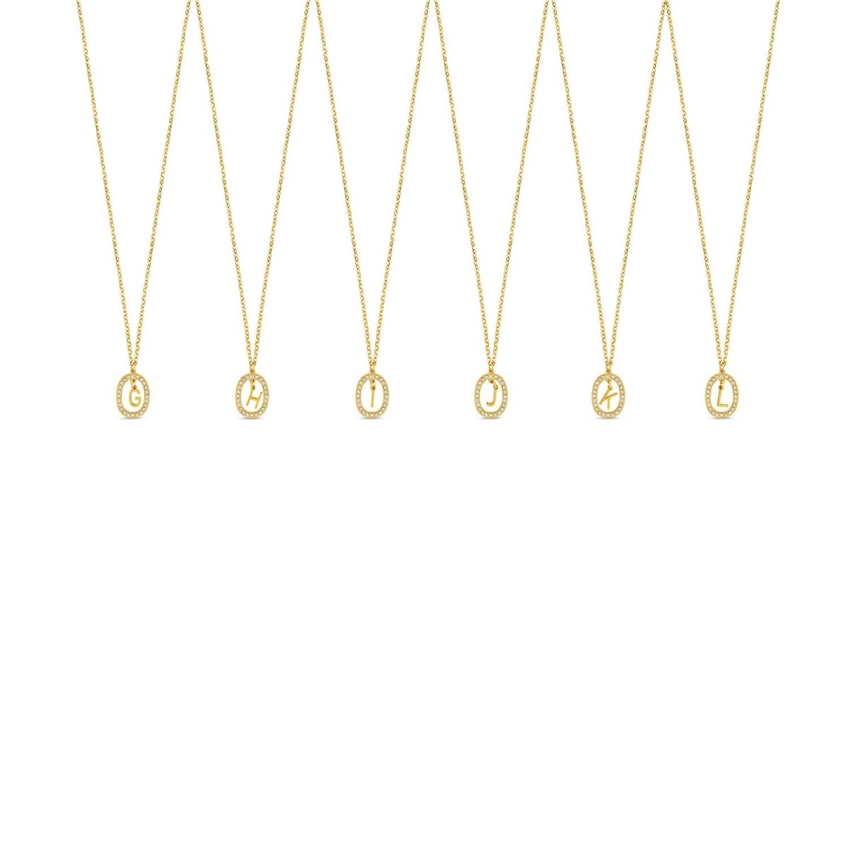 Colar Letra Inicial Prism Banhado em Ouro 18K - Murano Joias