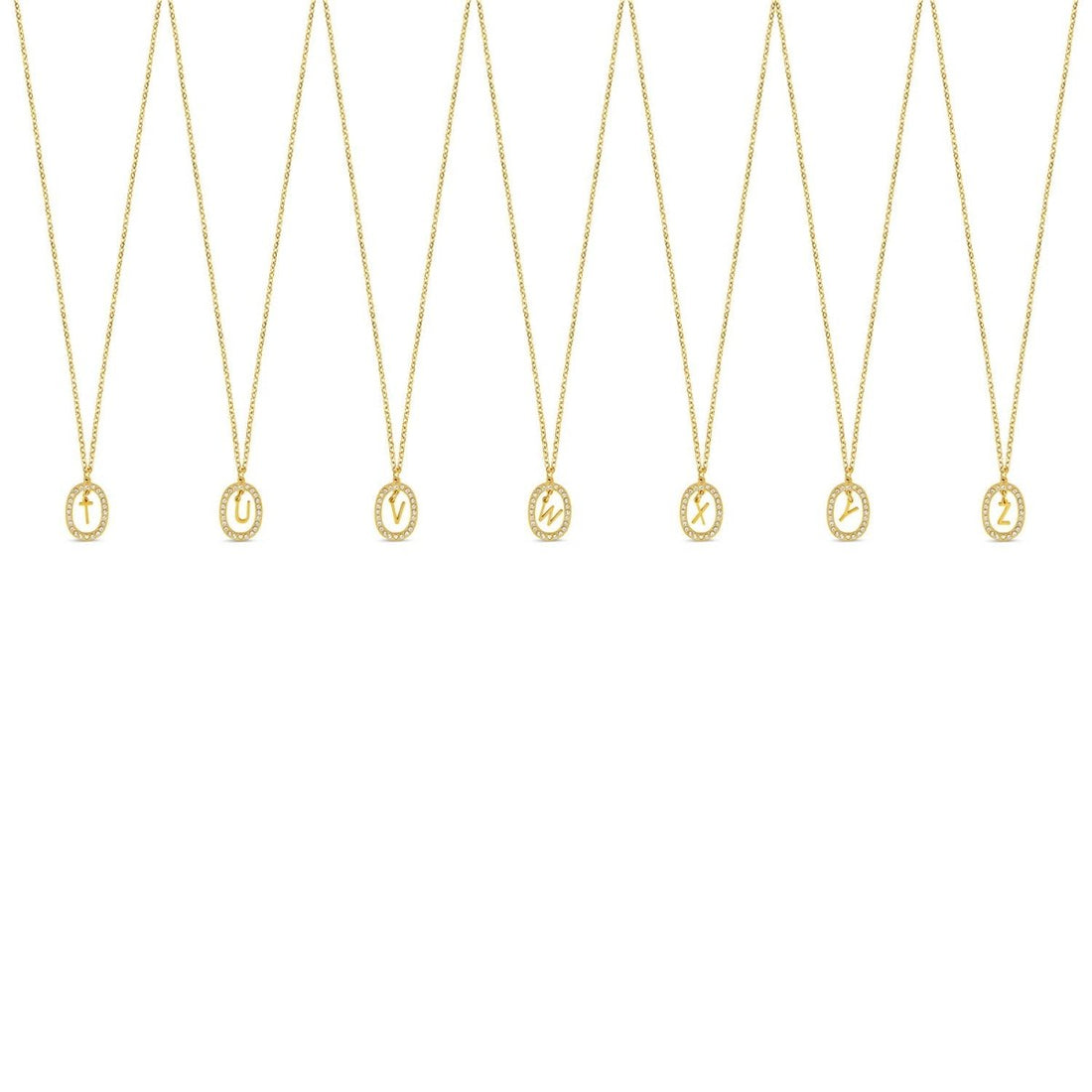Colar Letra Inicial Prism Banhado em Ouro 18K - Murano Joias