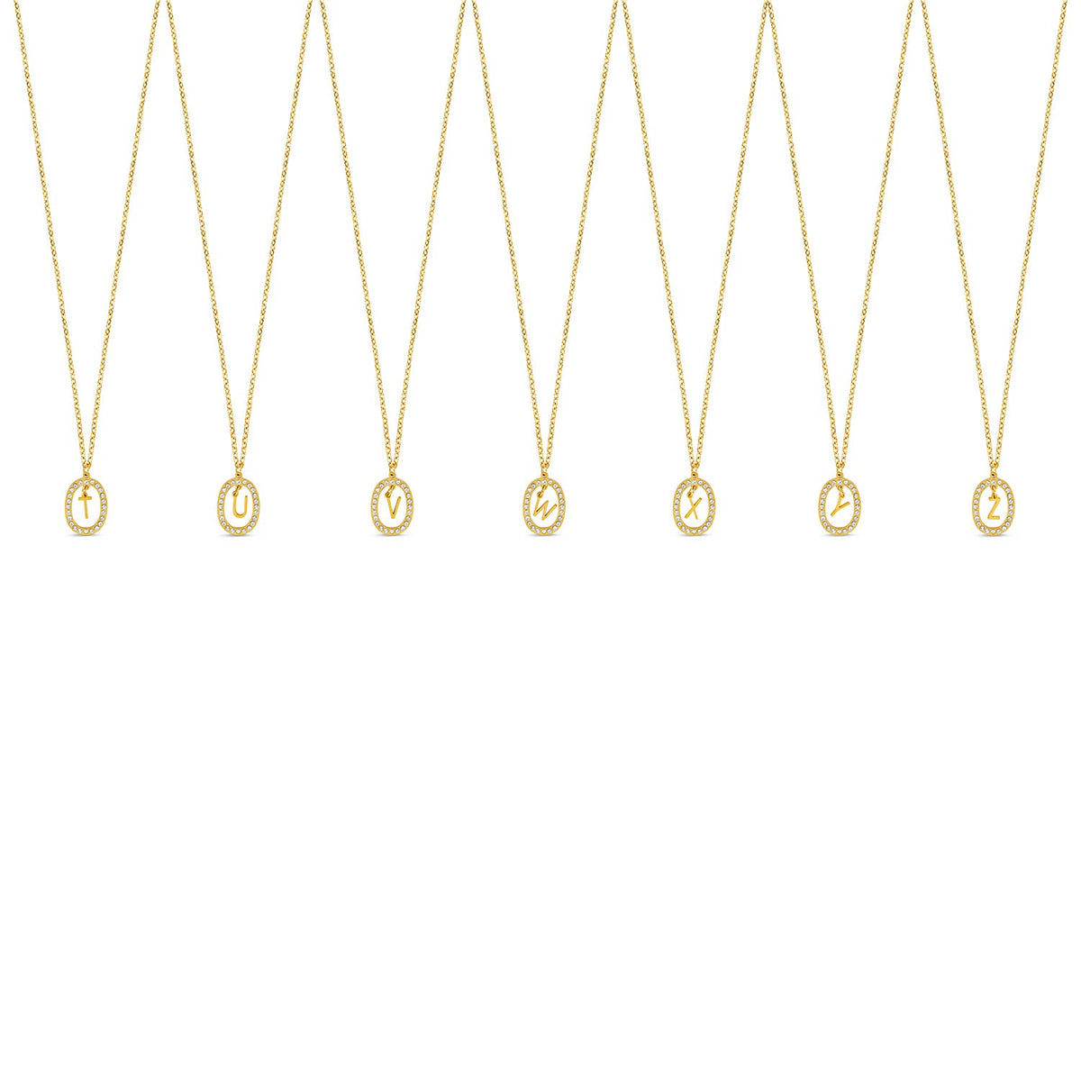Colar Letra Inicial Prism Banhado em Ouro 18K - Murano Joias
