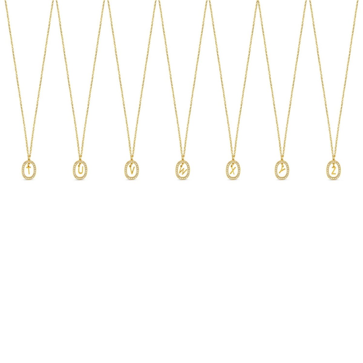 Colar Letra Inicial Prism Banhado em Ouro 18K - Murano Joias