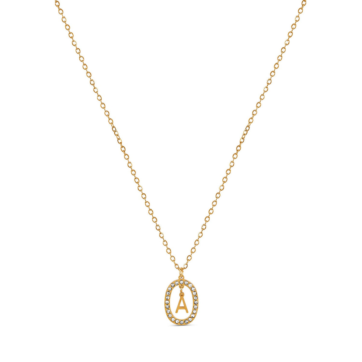 Colar Letra Inicial Prism Banhado em Ouro 18K - Murano Joias