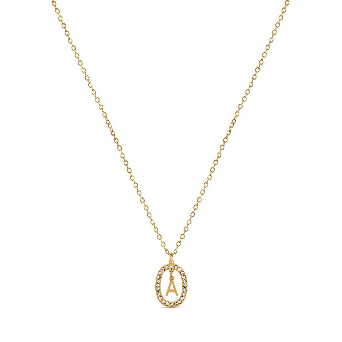 Colar Letra Inicial Prism Banhado em Ouro 18K - Murano Joias