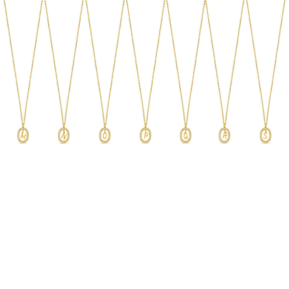Colar Letra Inicial Prism Banhado em Ouro 18K - Murano Joias