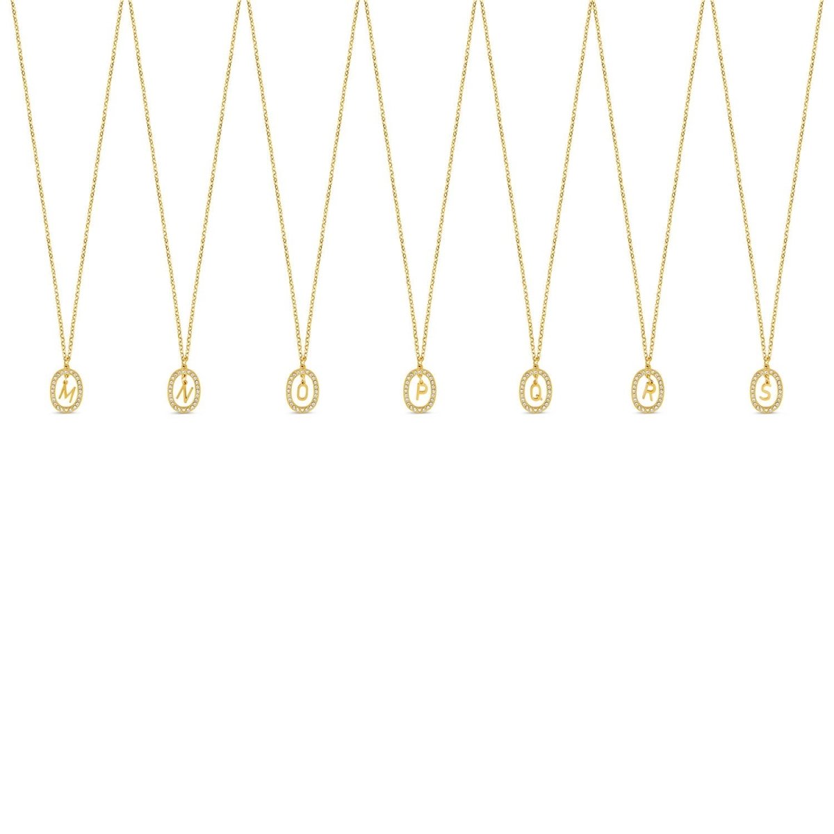 Colar Letra Inicial Prism Banhado em Ouro 18K - Murano Joias