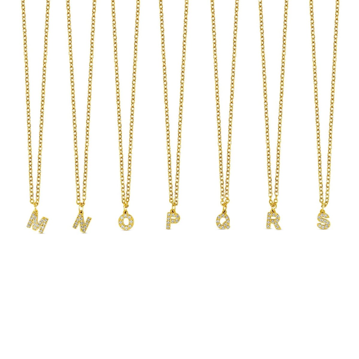 Colar Letra Inicial Stone Banhado em Ouro 18K - Murano Joias