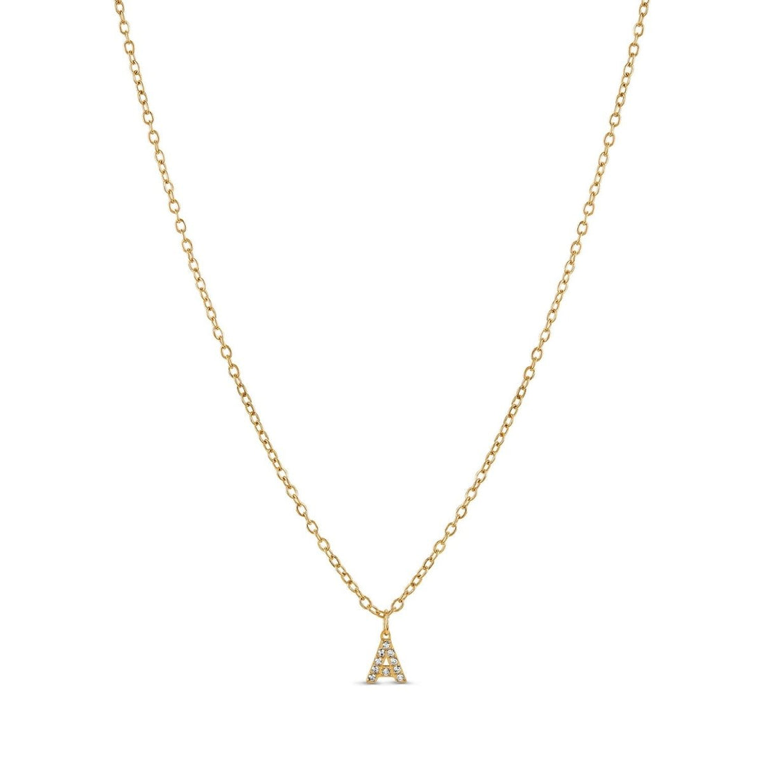 Colar Letra Inicial Stone Banhado em Ouro 18K - Murano Joias