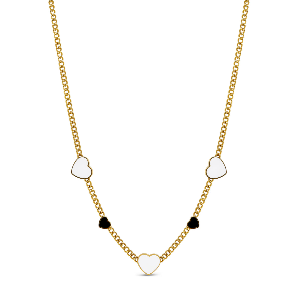 Colar Love Glow Monocromático Banhado em Ouro 18K - Murano Joias