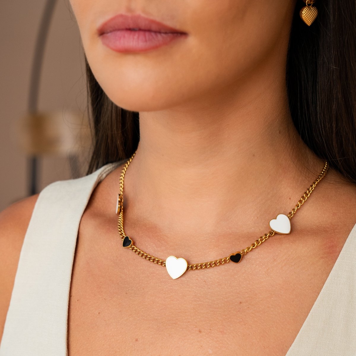 Colar Love Glow Monocromático Banhado em Ouro 18K - Murano Joias