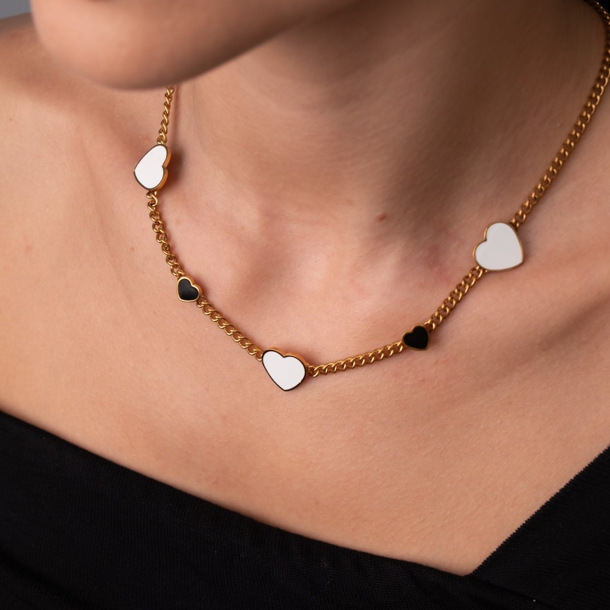 Colar Love Glow Monocromático Banhado em Ouro 18K - Murano Joias