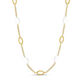 Colar Pingente Oval Angellica Banhado em Ouro 18K - Murano Joias